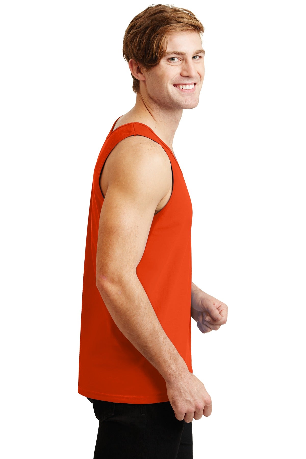 Orange Gildan - Ultra Cotton 100% US Cotton Tank Top. 2200