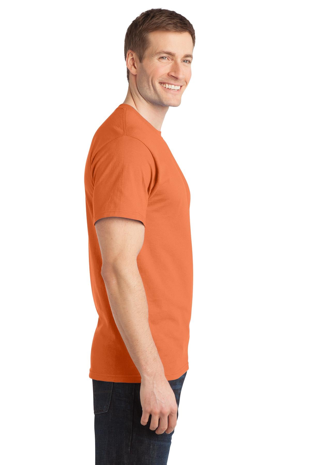 Orange Sherbet Port & Company - Ring Spun Cotton Tee. PC150