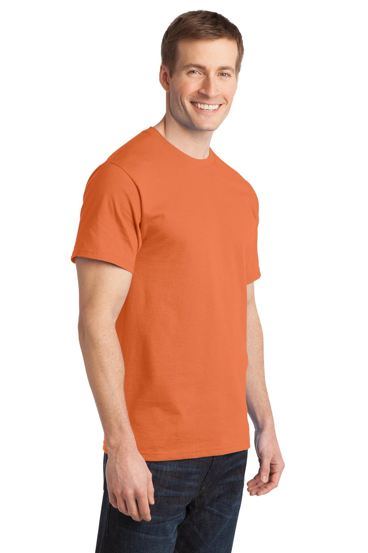 Orange Sherbet Port & Company - Ring Spun Cotton Tee. PC150