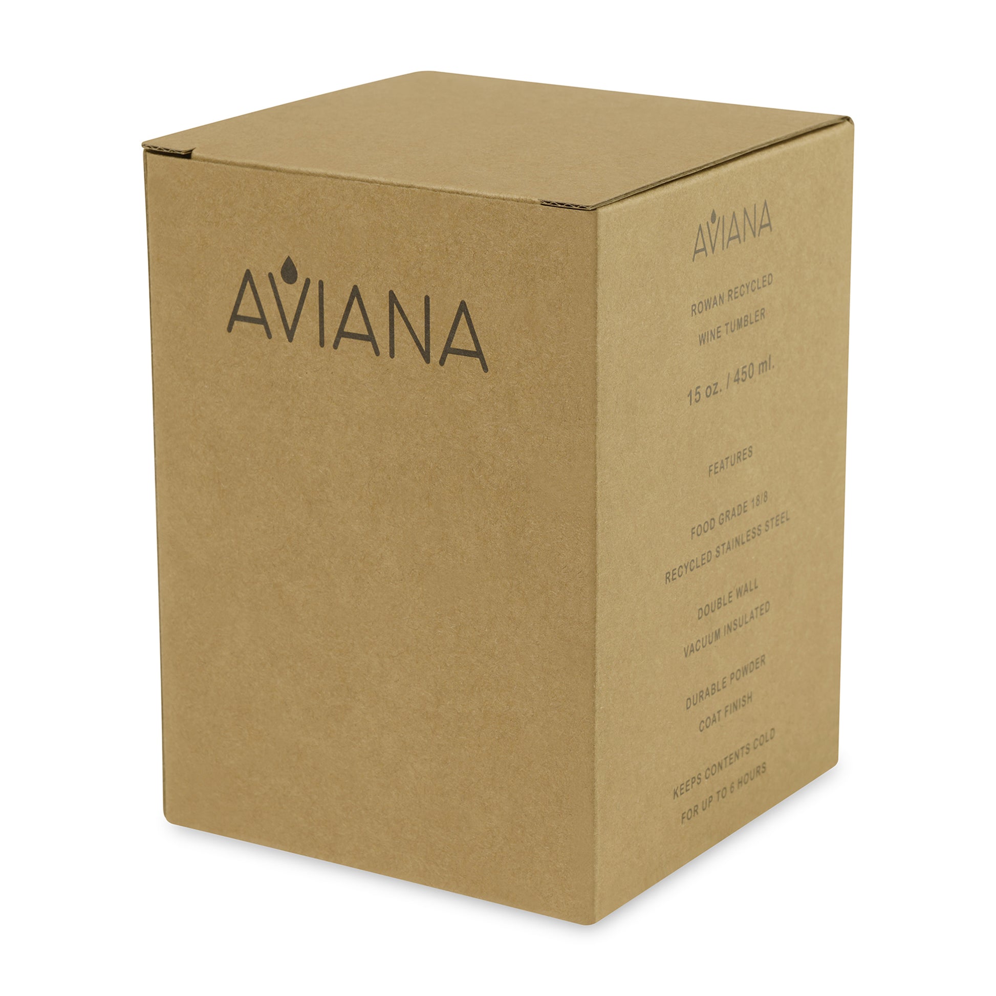 Black Aviana™ Rowan Recycled Wine Tumbler - 15 Oz.