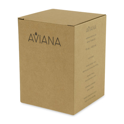 Black Aviana™ Rowan Recycled Wine Tumbler - 15 Oz.