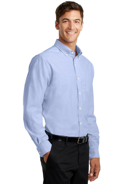 Oxford Blue Port Authority SuperPro Oxford Shirt. S658