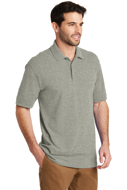 Oxford Heather Port Authority EZCotton Polo. K8000