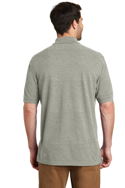 Oxford Heather Port Authority EZCotton Polo. K8000