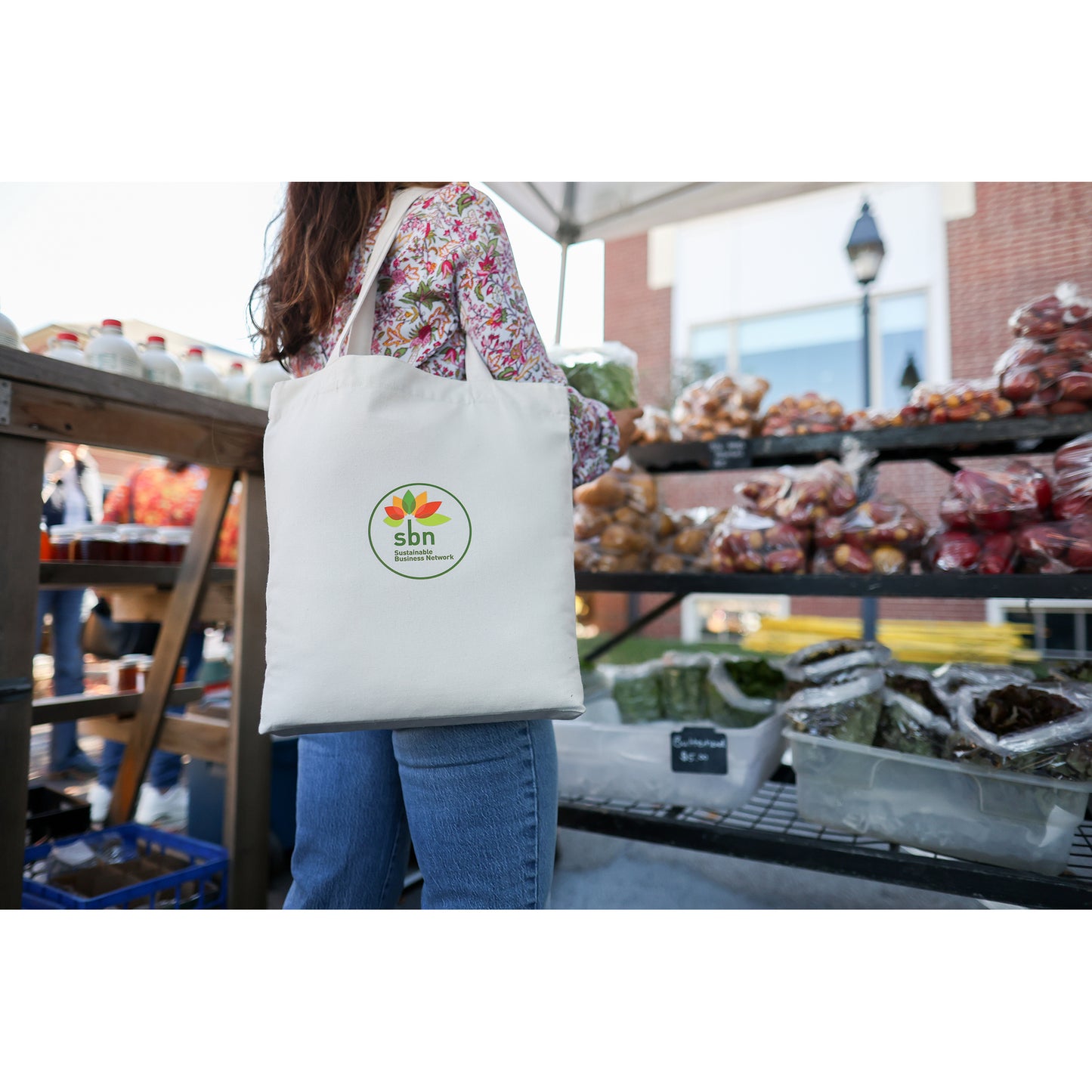 AWARE™ Recycled Cotton Gusset Bottom Tote