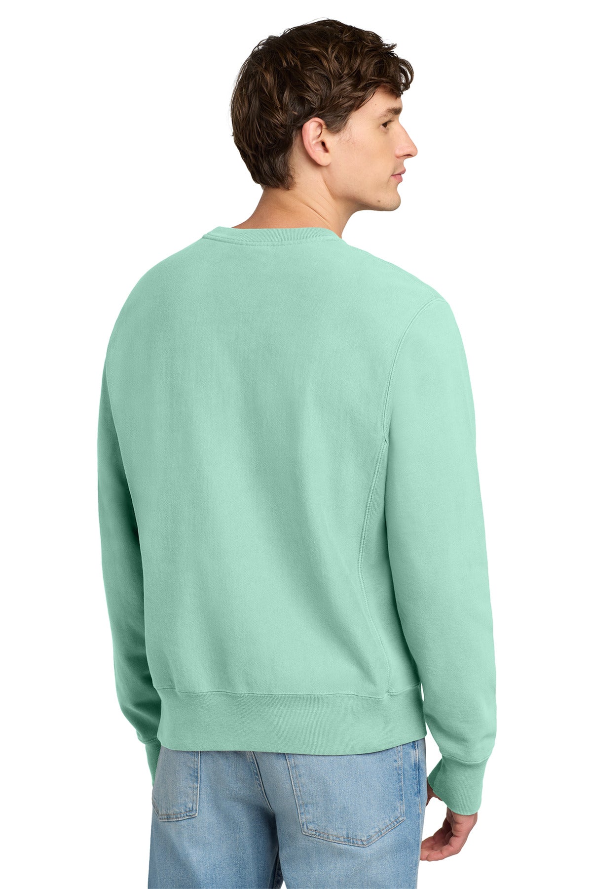 PaleSeafm Champion Reverse Weave Garment-Dyed Crewneck Sweatshirt. GDS149