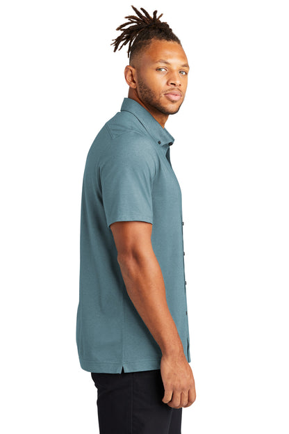 ParisianBH Mercer+Mettle Stretch Pique Full-Button Polo MM1006