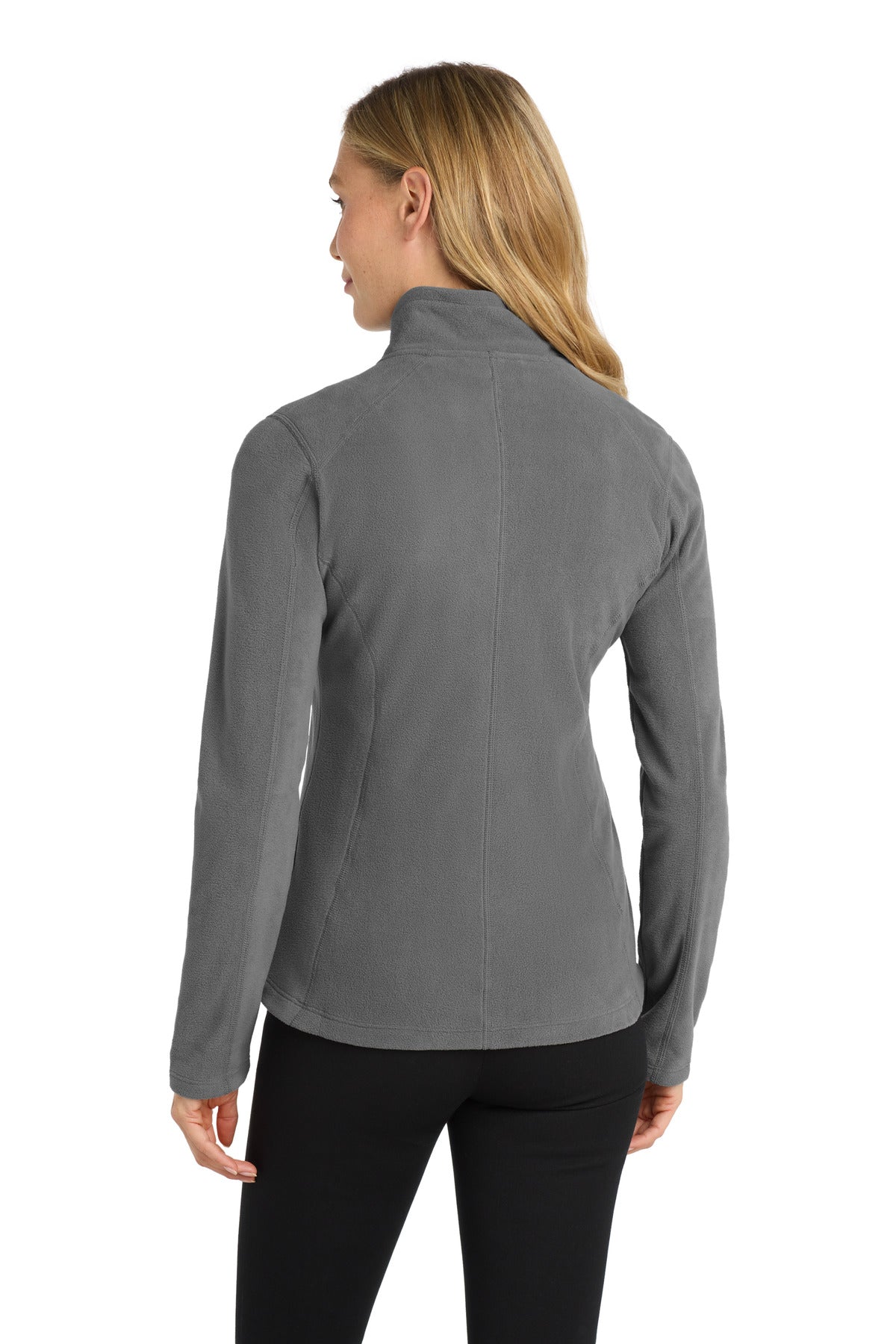 Pearl Grey Port Authority Women's Microfleece Jacket. L223