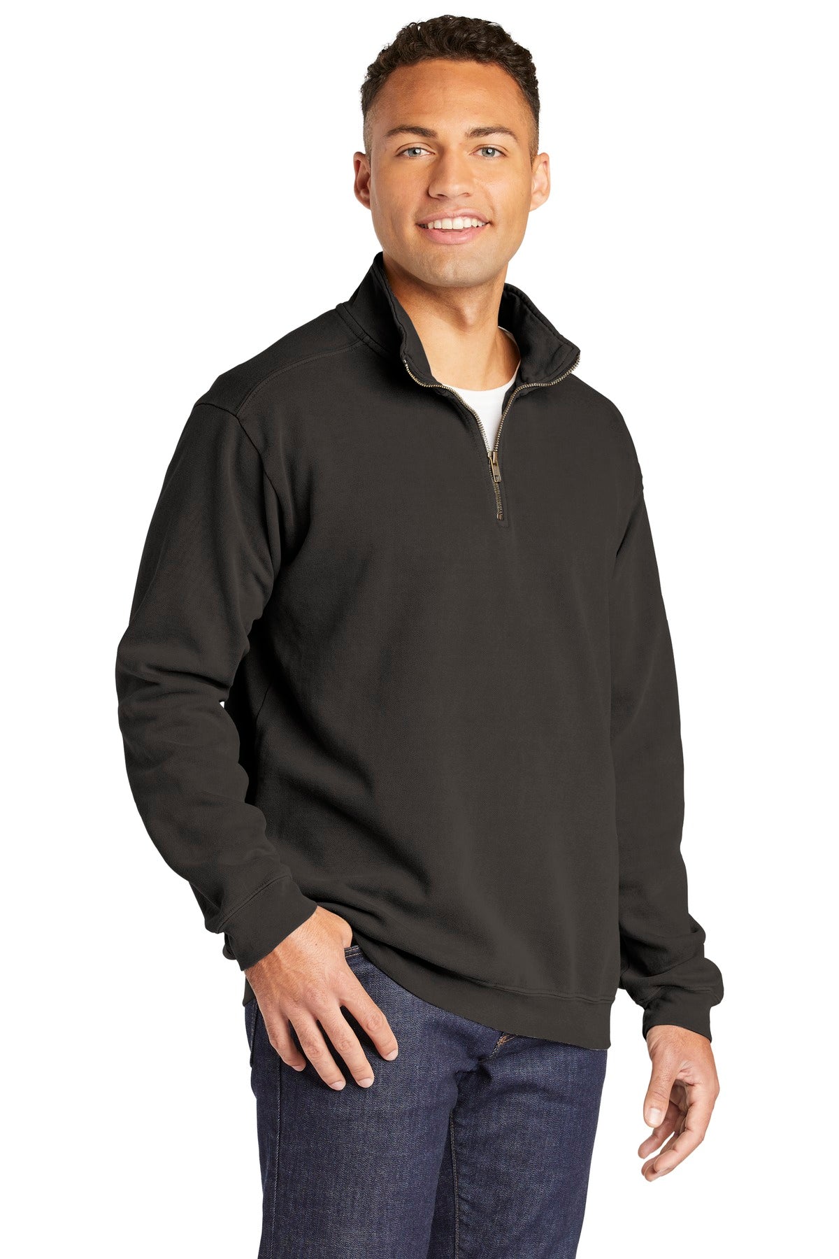 Pepper COMFORT COLORS Ring Spun 1/4-Zip Sweatshirt. 1580