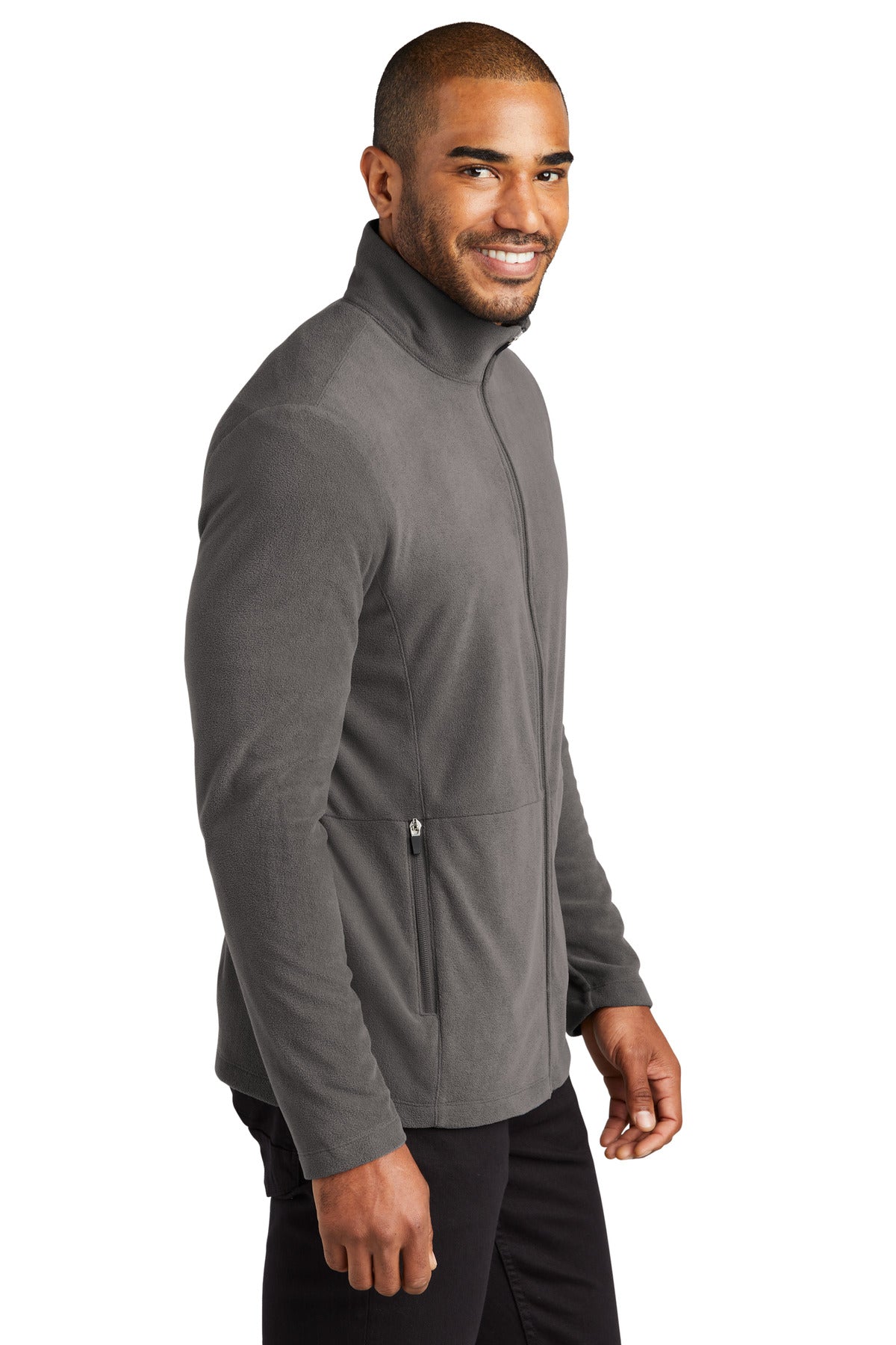 Pewter Port Authority Accord Microfleece Jacket F151