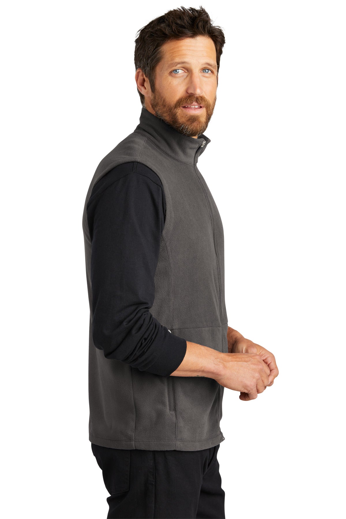 Pewter Port Authority Accord Microfleece Vest F152