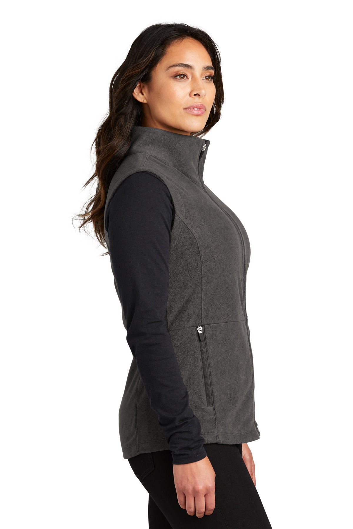 Pewter Port Authority Women's Accord Microfleece Vest L152
