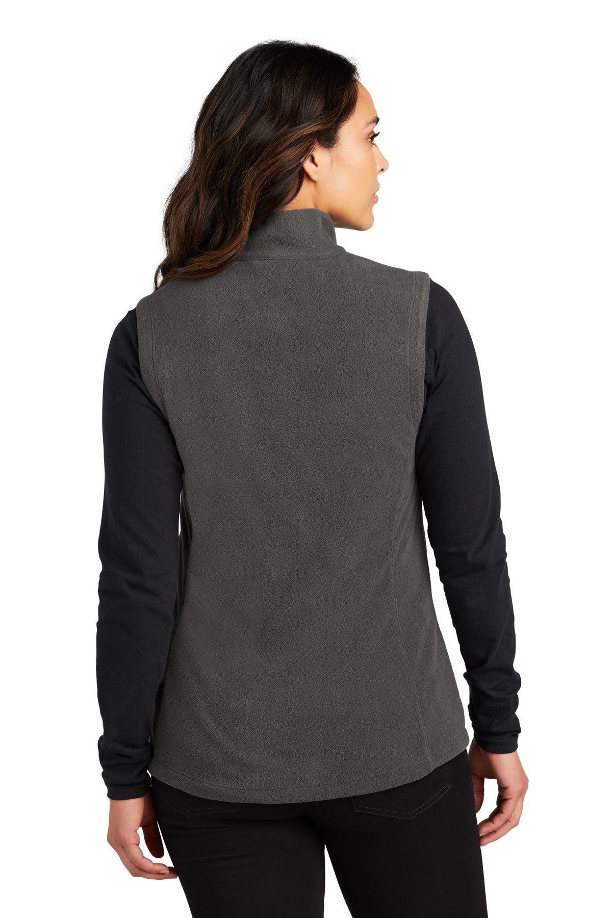 Pewter Port Authority Women's Accord Microfleece Vest L152