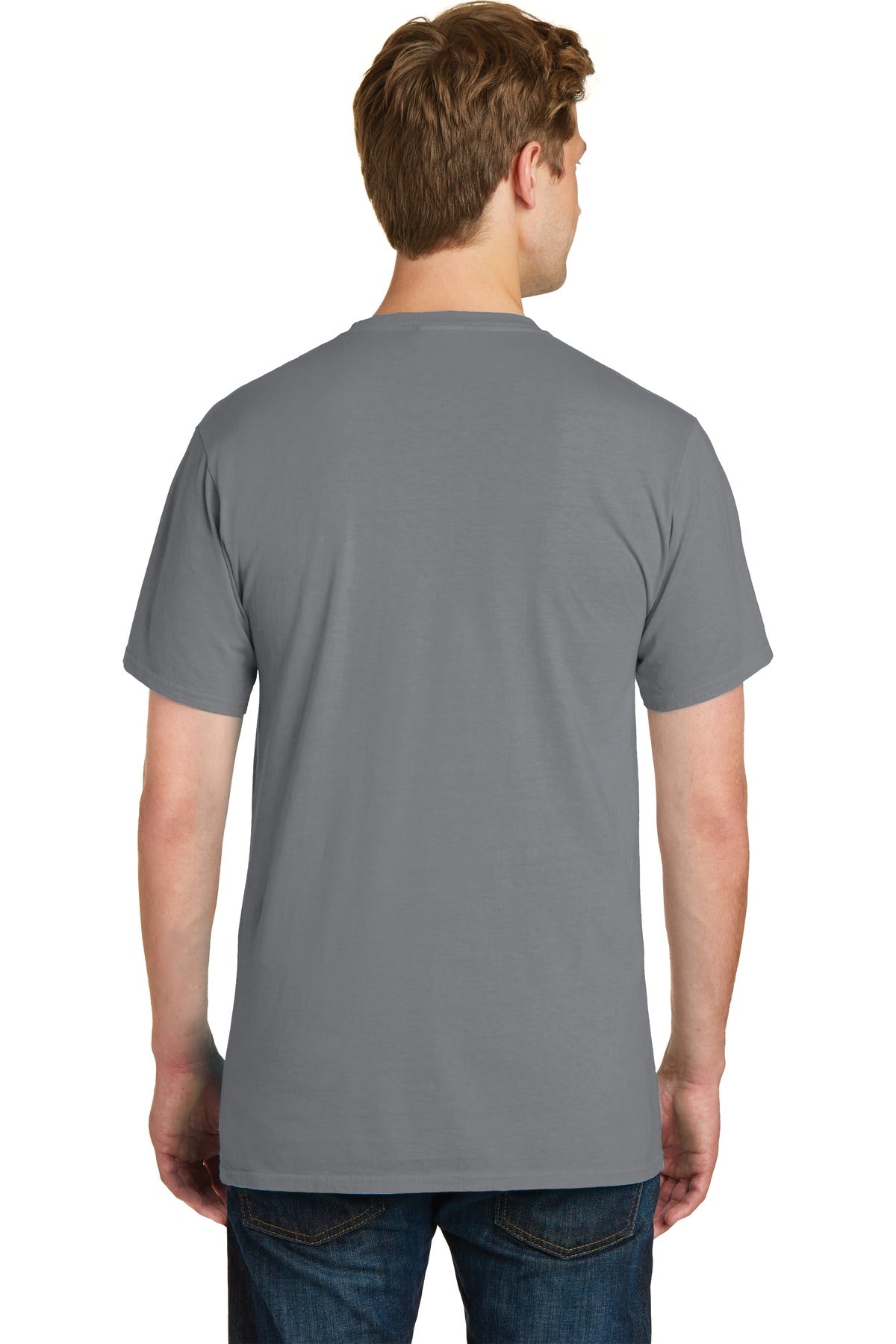 Pewter Port & Company Beach Wash Garment-Dyed Pocket Tee. PC099P