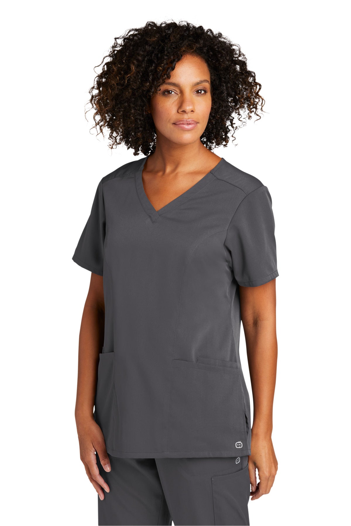 Pewter Wink Women's Premiere Flex V-Neck Top WW4168