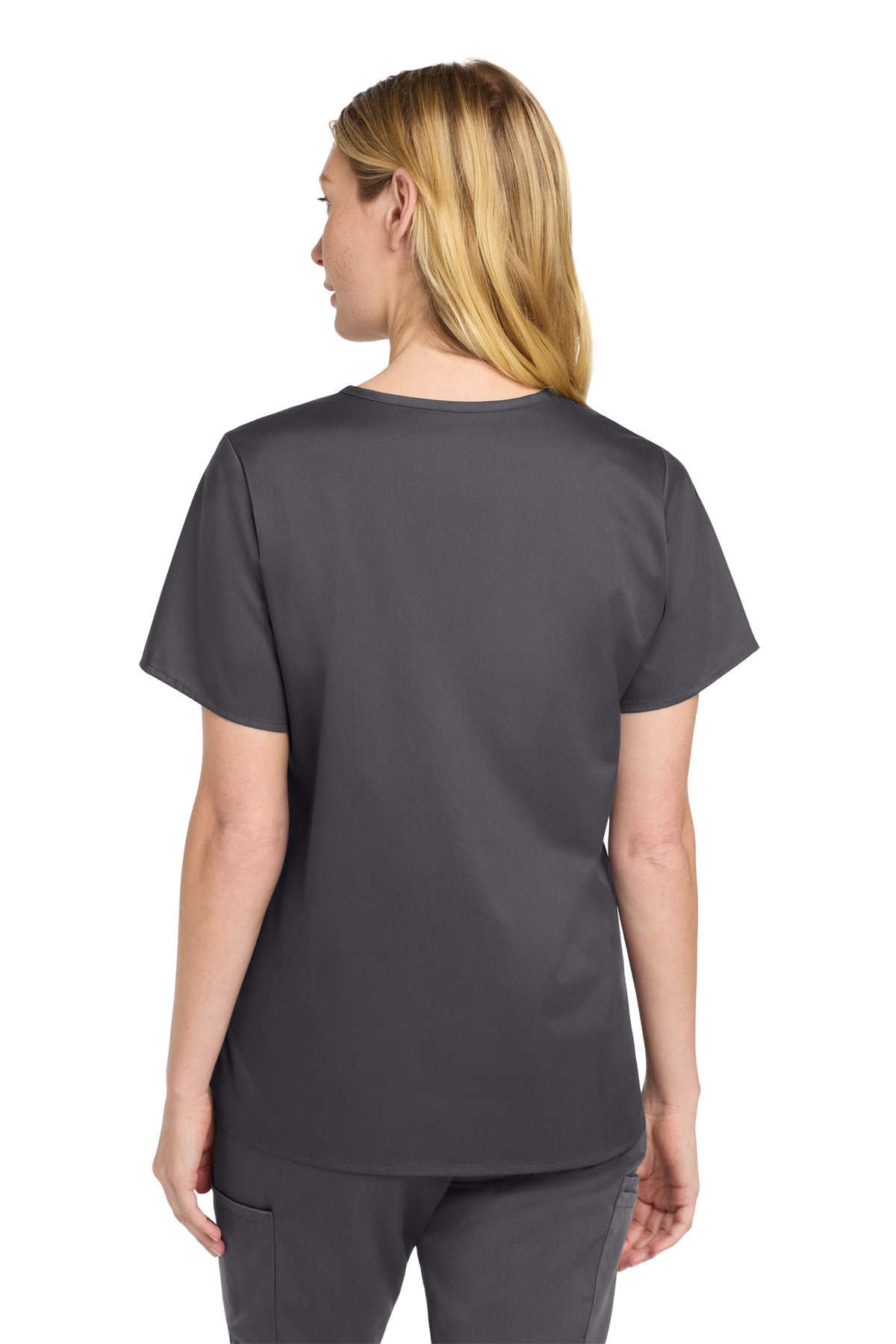 Pewter Wink Women's WorkFlex V-Neck Top WW4560