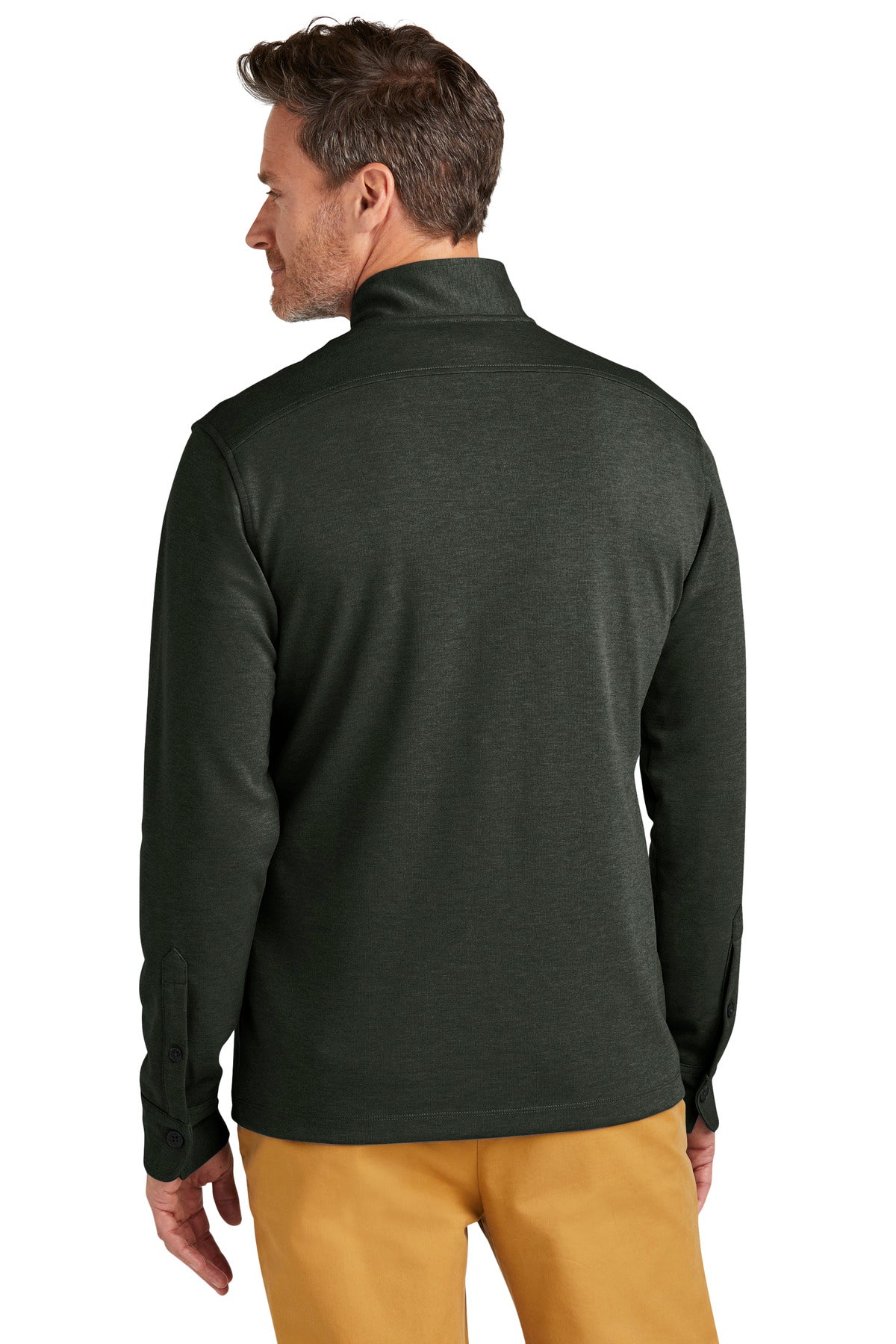PineHthr Brooks Brothers Mid-Layer Stretch 1/2-Button BB18202