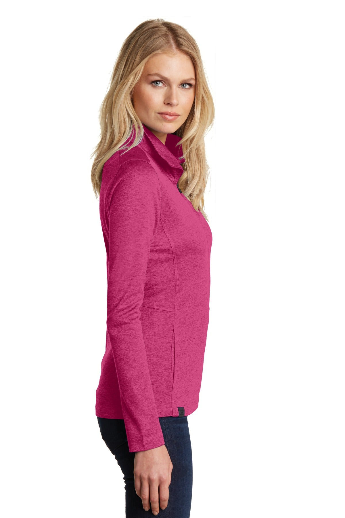 Pink Crush OGIO Women's Pixel Full-Zip. LOG203