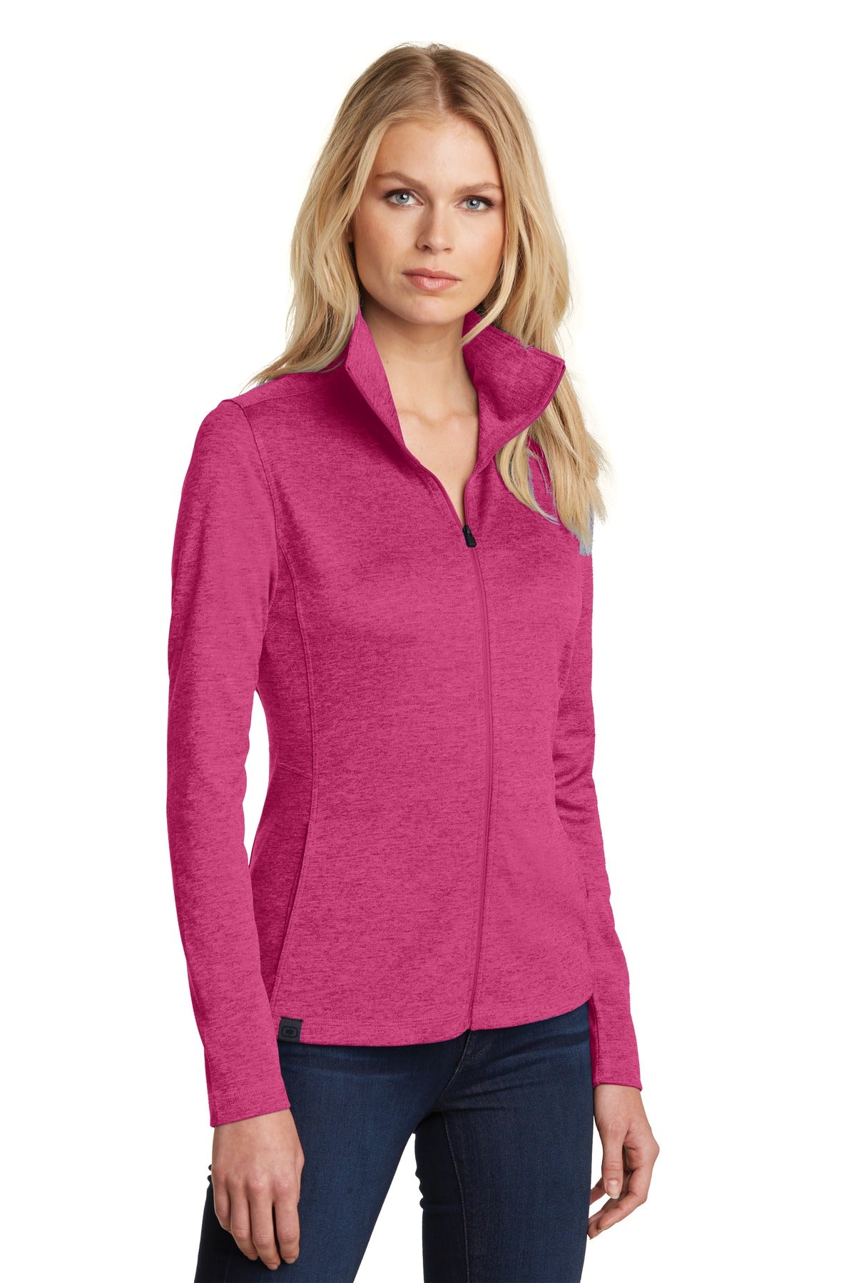 Pink Crush OGIO Women's Pixel Full-Zip. LOG203