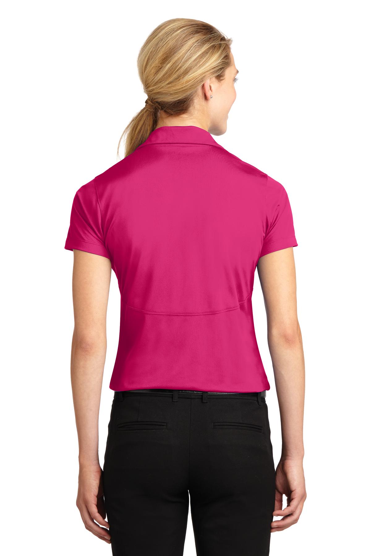 Pink Raspberry Sport-Tek Women's Micropique Sport-Wick Polo. LST650