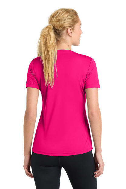 Pink Raspberry Sport-Tek Women's PosiCharge Competitor Tee. LST350
