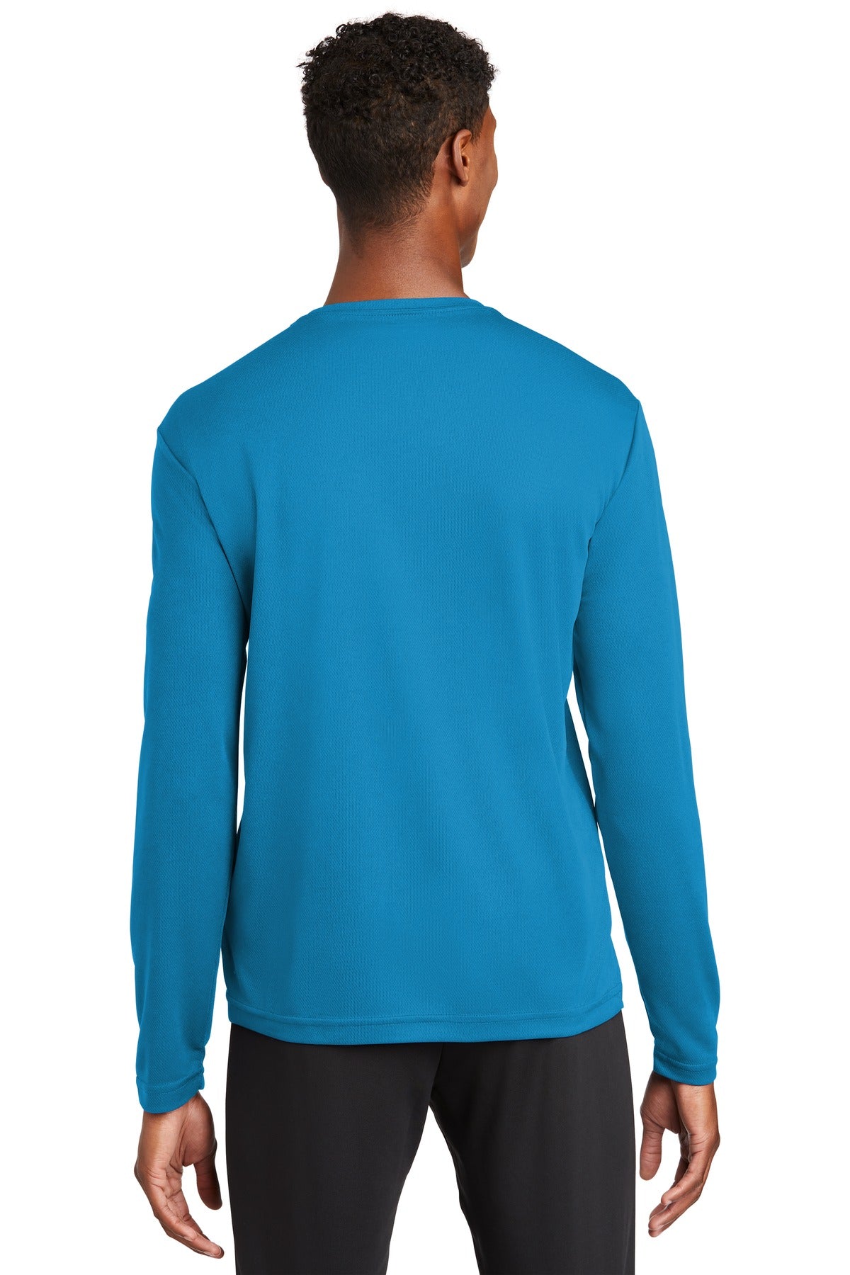 Pond Blue Sport-Tek PosiCharge RacerMesh Long Sleeve Tee. ST340LS