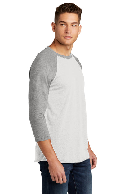 PrmHt/HtWt Next Level Apparel Adult Tri-Blend 3/4-Sleeve Raglan Tee. NL6051