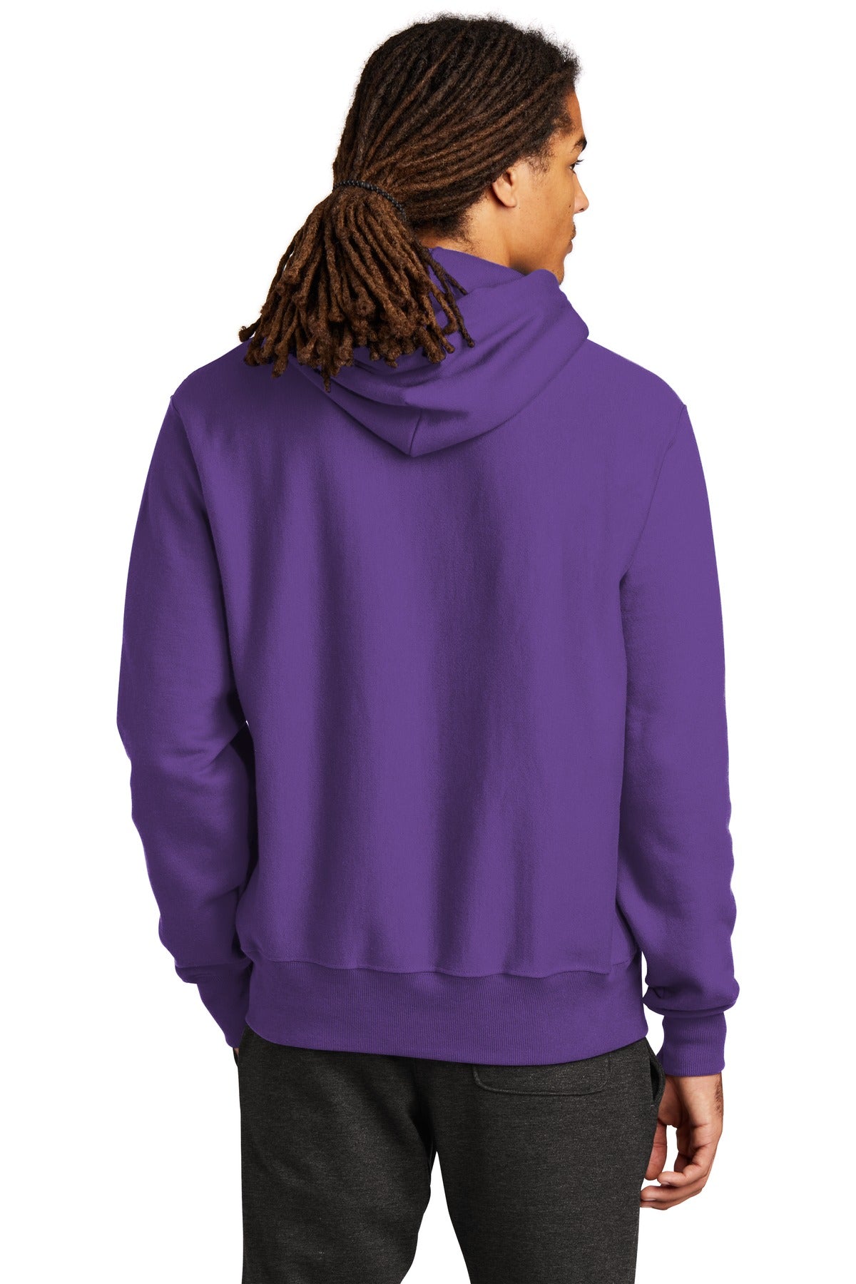 Purple Champion Reverse Weave Hooded Sweatshirt S101