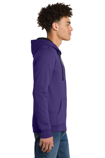 Purple District The Concert Fleece Full-Zip Hoodie. DT800