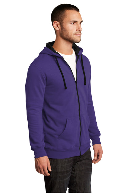 Purple District The Concert Fleece Full-Zip Hoodie. DT800