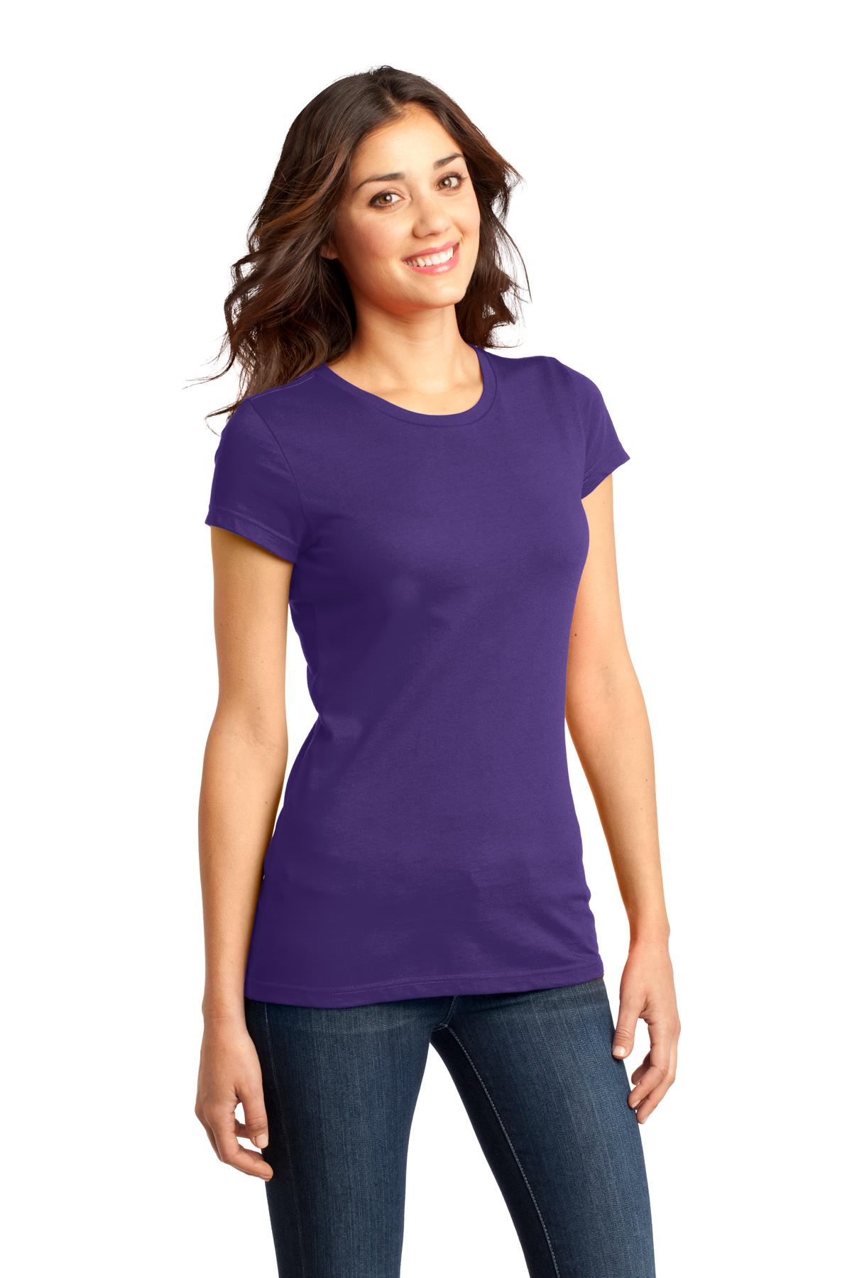 Purple District Women's Fitted Very Important Tee . DT6001
