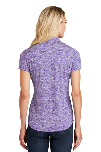 Purple Electrc Sport-Tek Women's PosiCharge Electric Heather Polo. LST590