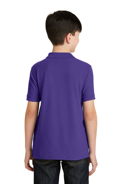 Purple Port Authority Youth Silk Touch Polo. Y500