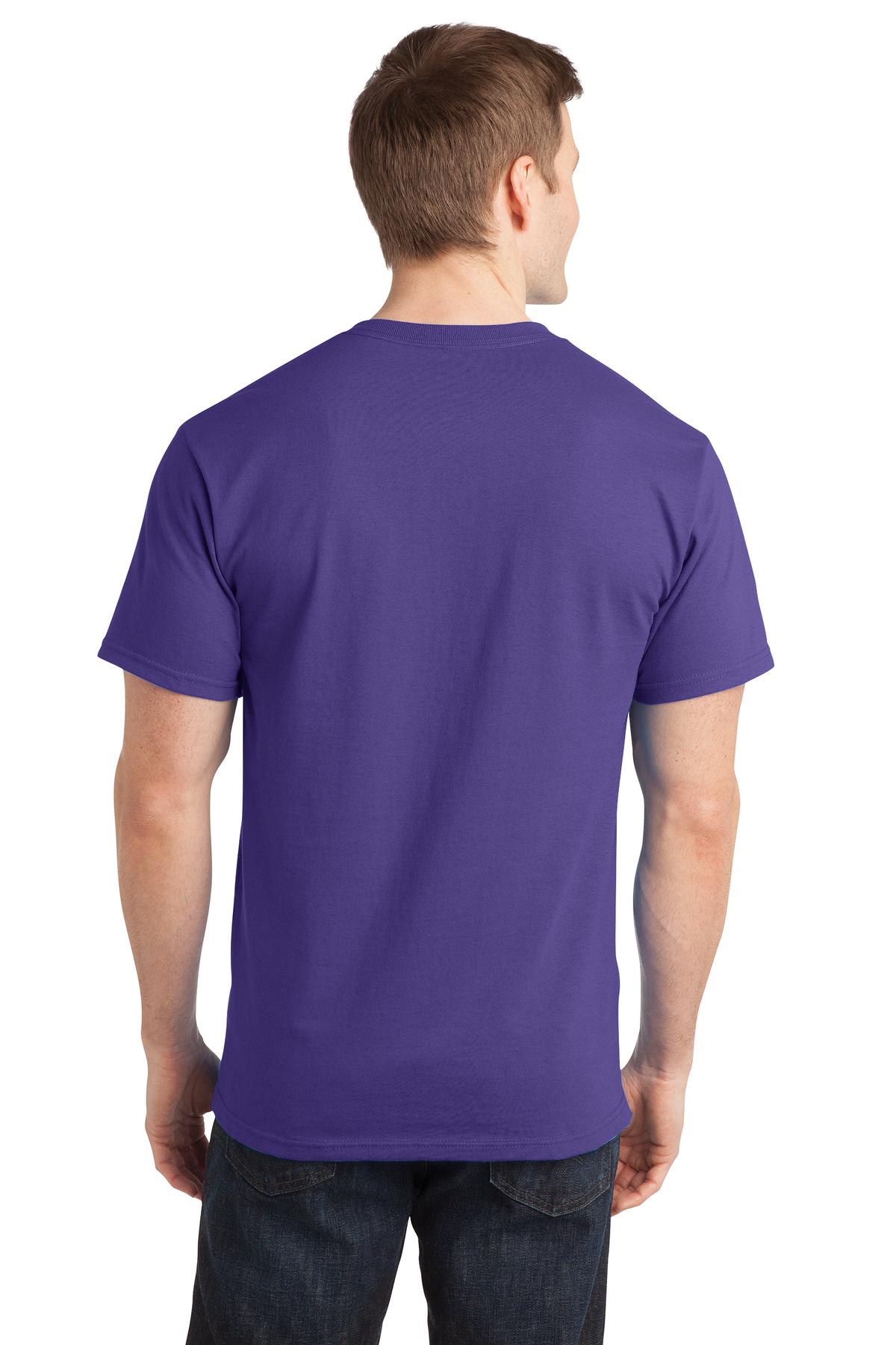 Purple Port & Company - Ring Spun Cotton Tee. PC150