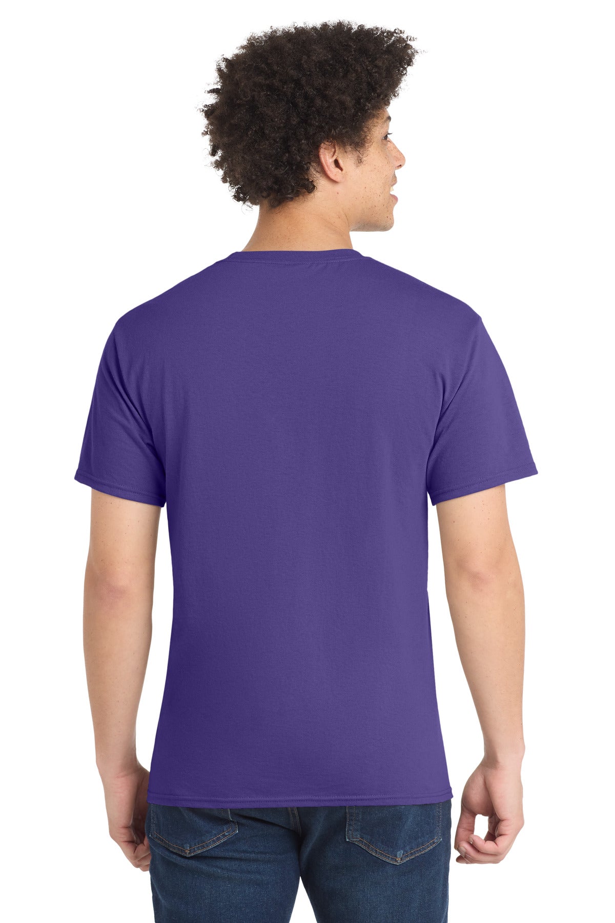 Purple Port & Company Tall Core Blend Tee. PC55T