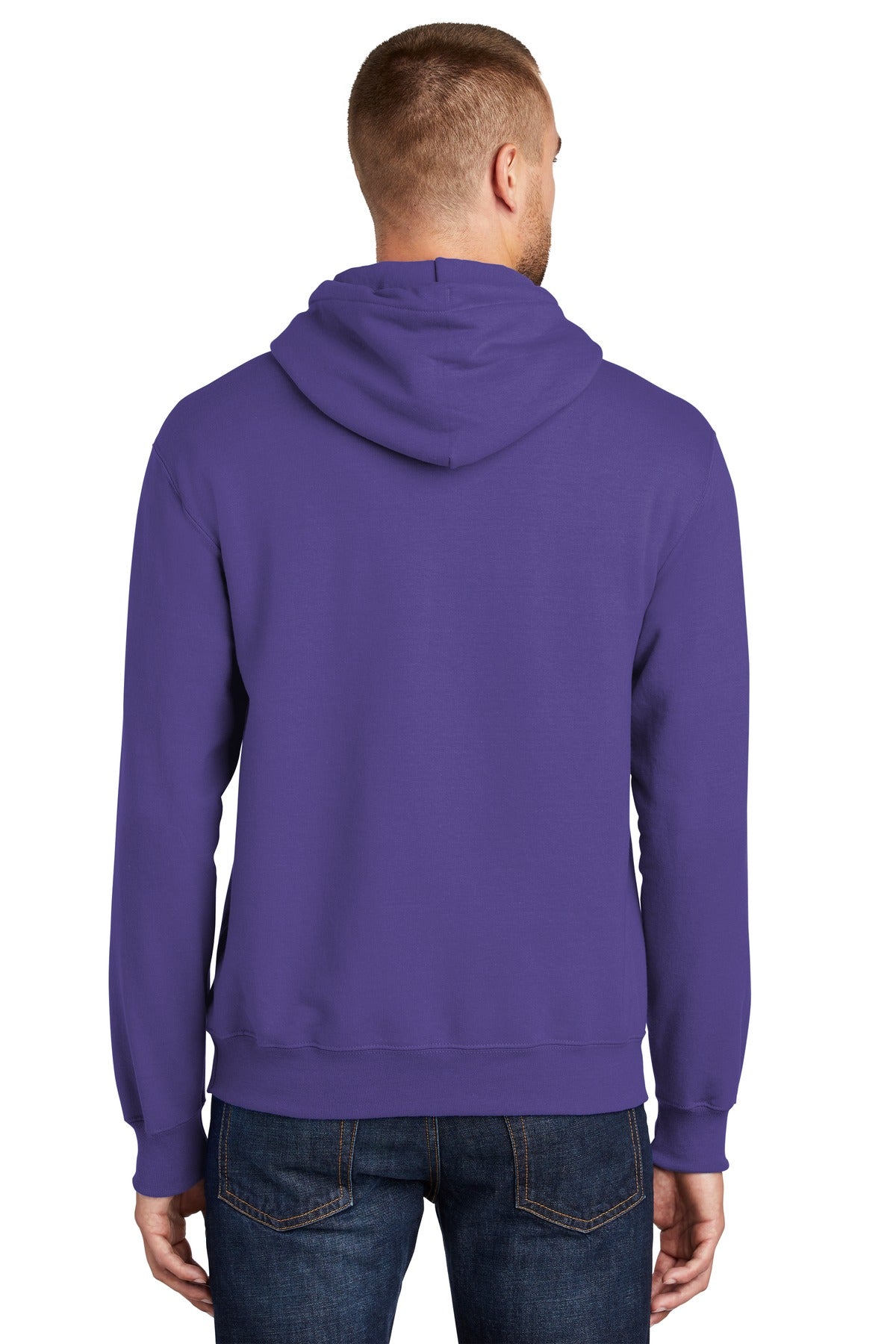 Purple Port & Company Tall Essential Fleece Pullover Hooded Sweatshirt. PC90HT