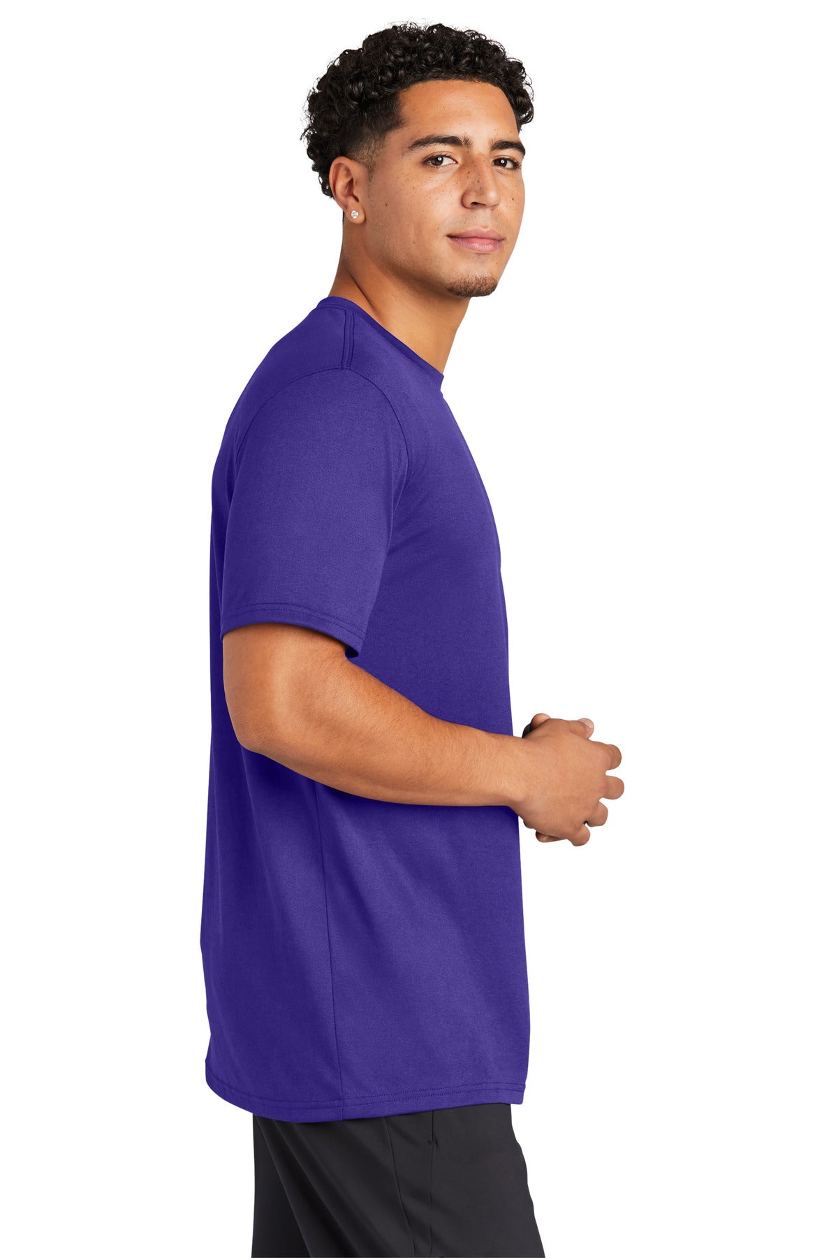 Purple Sport-Tek Echo Tee ST760