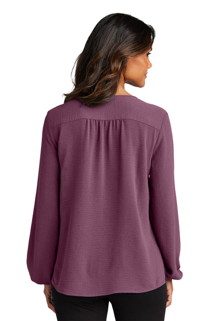 PurpleMist Port Authority Women's Textured Crepe Blouse LW714