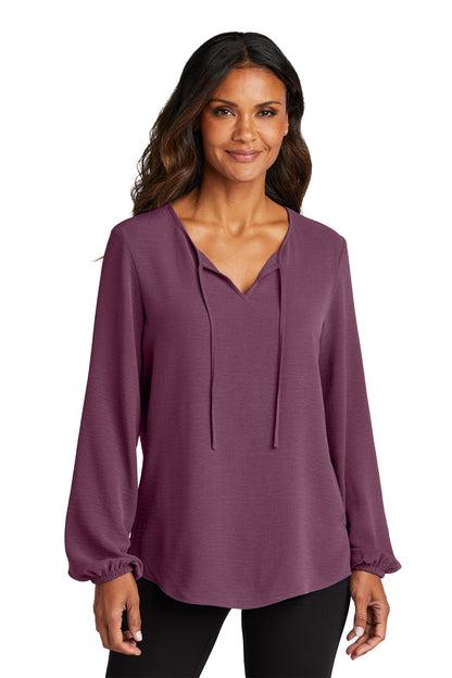 PurpleMist Port Authority Women's Textured Crepe Blouse LW714