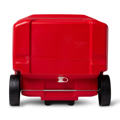 White-Red Star Igloo® Profile II 60 Qt Roller Cooler