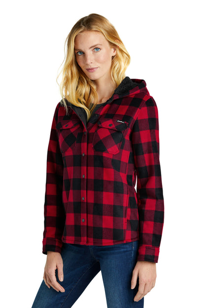 Radish/Blk Eddie Bauer Women's Woodland Shirt Jac EB229
