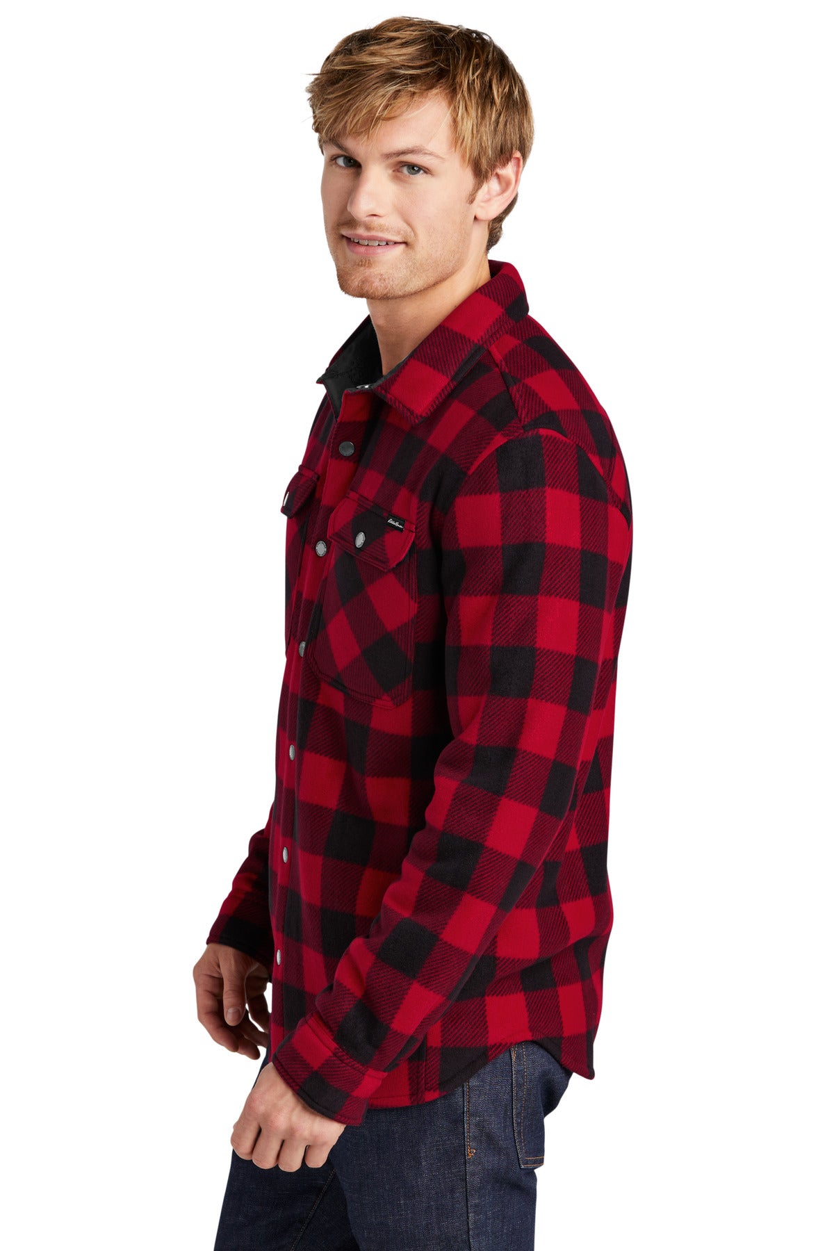Radish/Blk Eddie Bauer Woodland Shirt Jac EB228