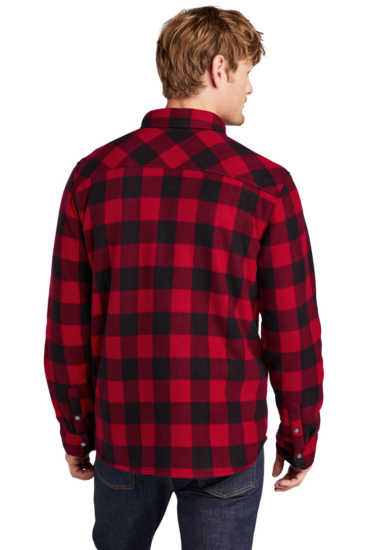 Radish/Blk Eddie Bauer Woodland Shirt Jac EB228