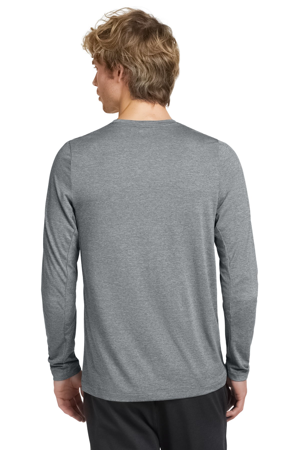 Rainstorm Grey New Era Series Performance Long Sleeve Crew Tee. NEA201