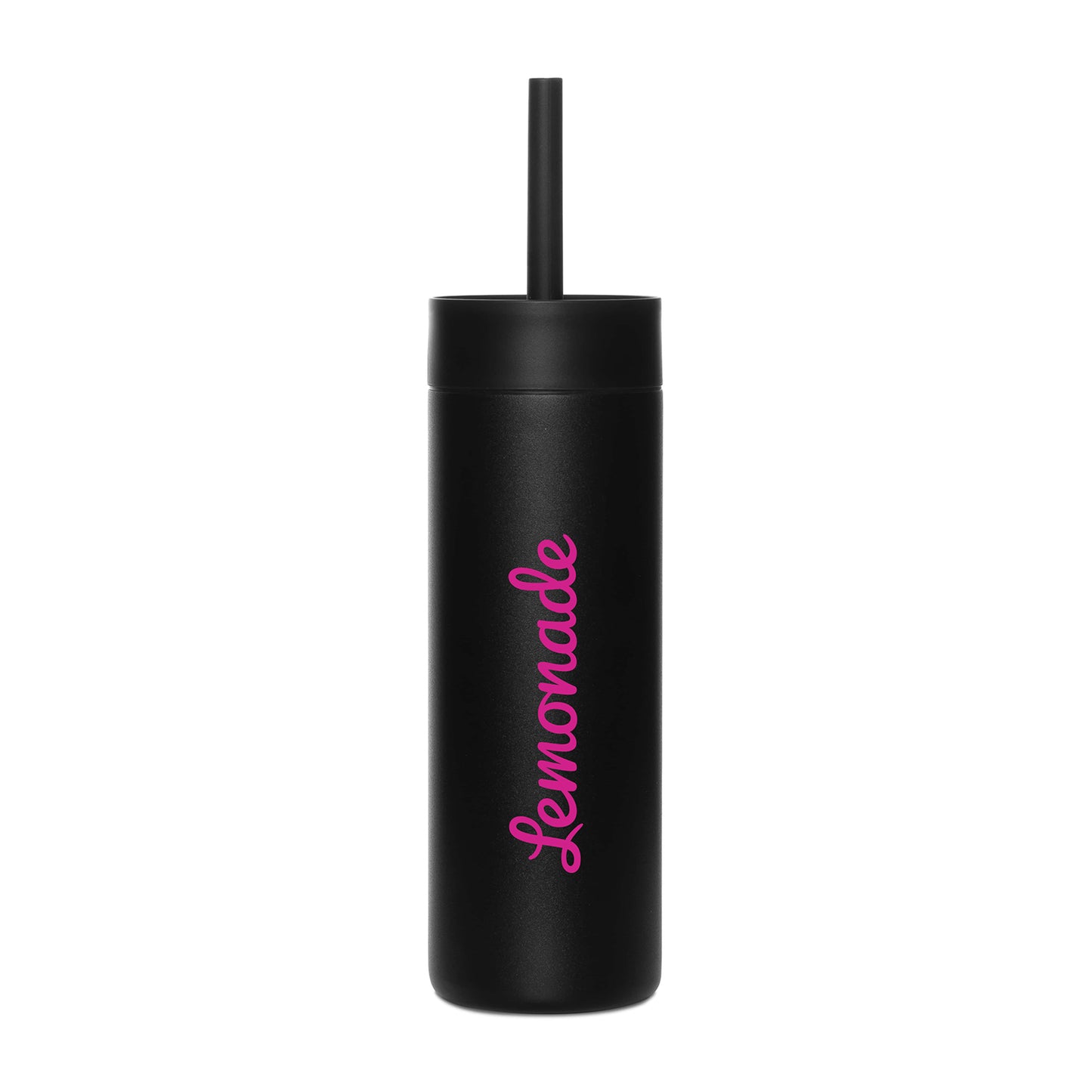 Black Powder MiiR® Sipper Straw Bottle - 16 Oz.