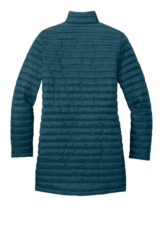 Rear View of AdrBlue Eddie Bauer Women's Packable Quilted Full-Zip EB515