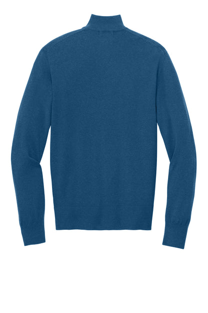 Rear View of AegeanBlHt Port Authority Easy Care 1/4-Zip Sweater SW2900