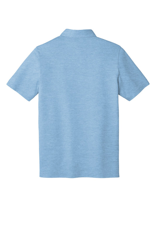 Rear View of AllureHthr TravisMathew Oceanside Heather Polo. TM1MU412