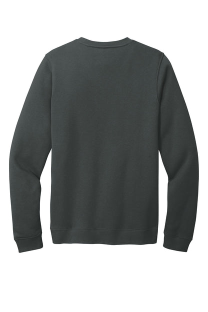 Rear View of Anthracite Nike Club Fleece Crew CJ1614