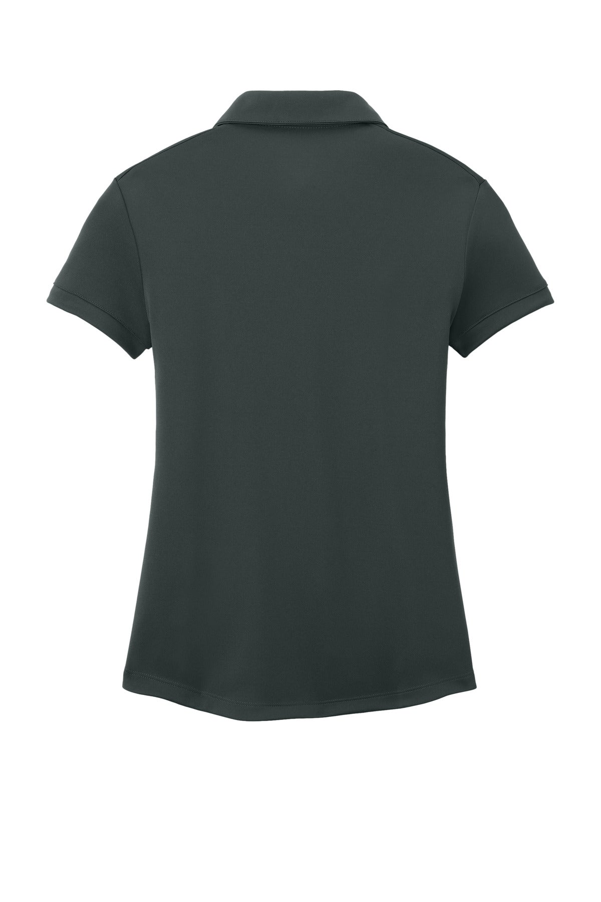 Rear View of Anthracite Nike Women's Dri-FIT Players Modern Fit Polo. 811807